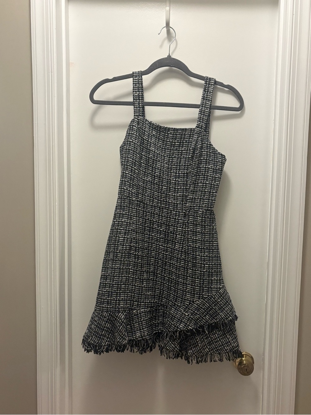 Bloomingdales Aqua Black & White Mini Dress